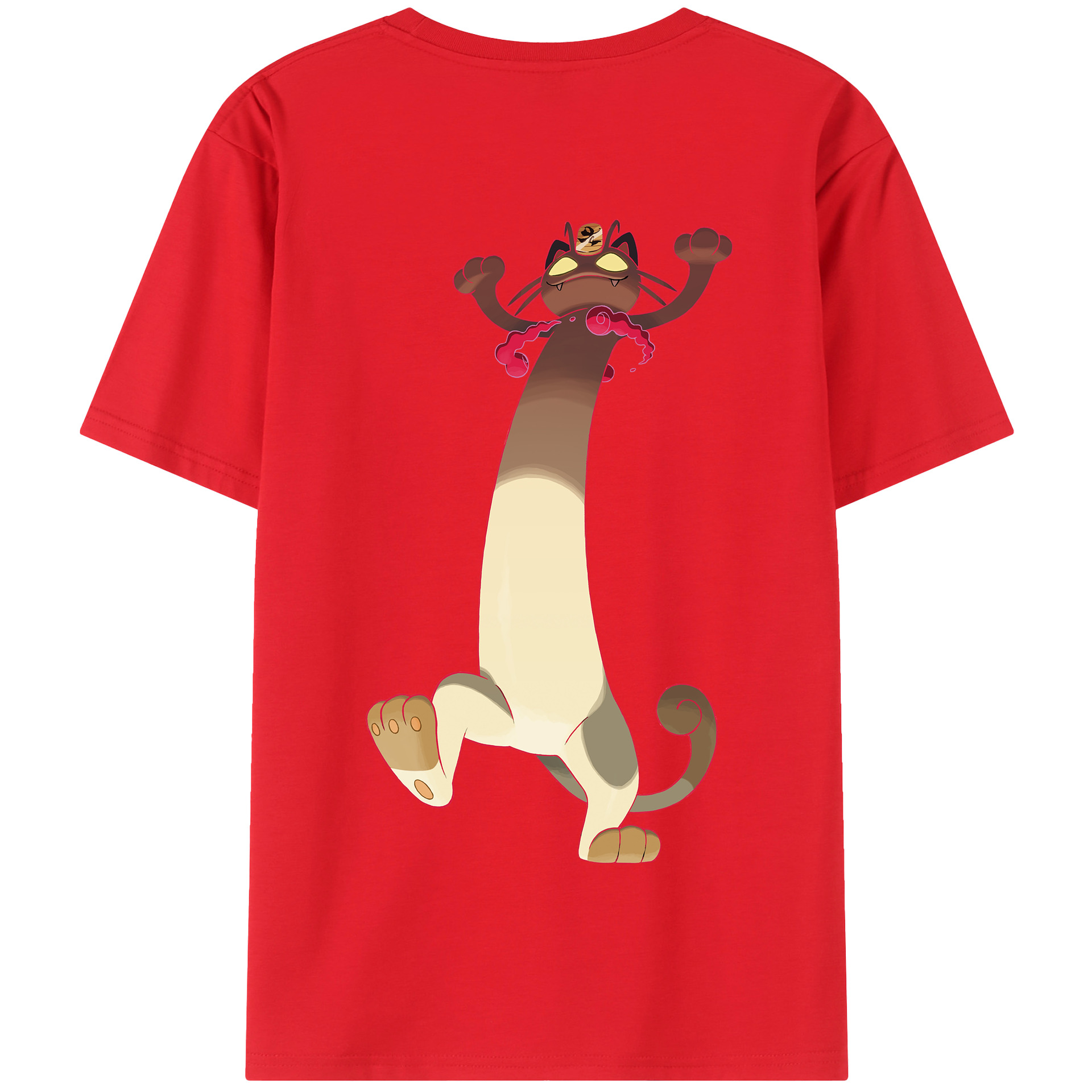 （画像用） ポケットモンスター Pokémon 綿100％半袖Tシャツ（背面プリント）