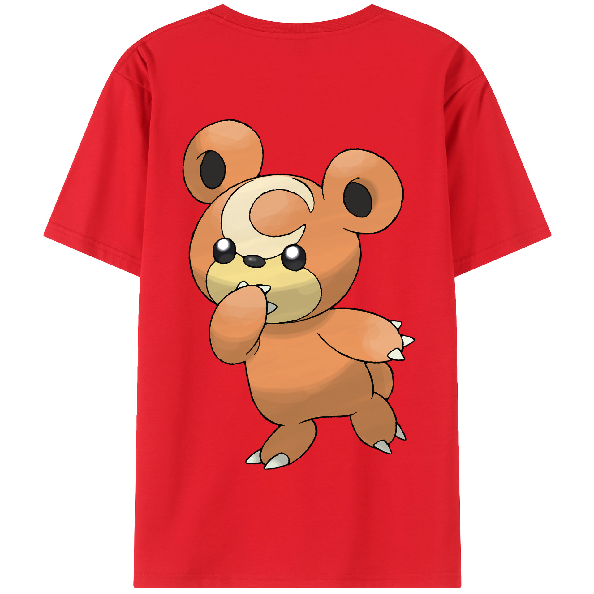 （画像用） ポケットモンスター Pokémon 綿100％半袖Tシャツ（背面プリント）