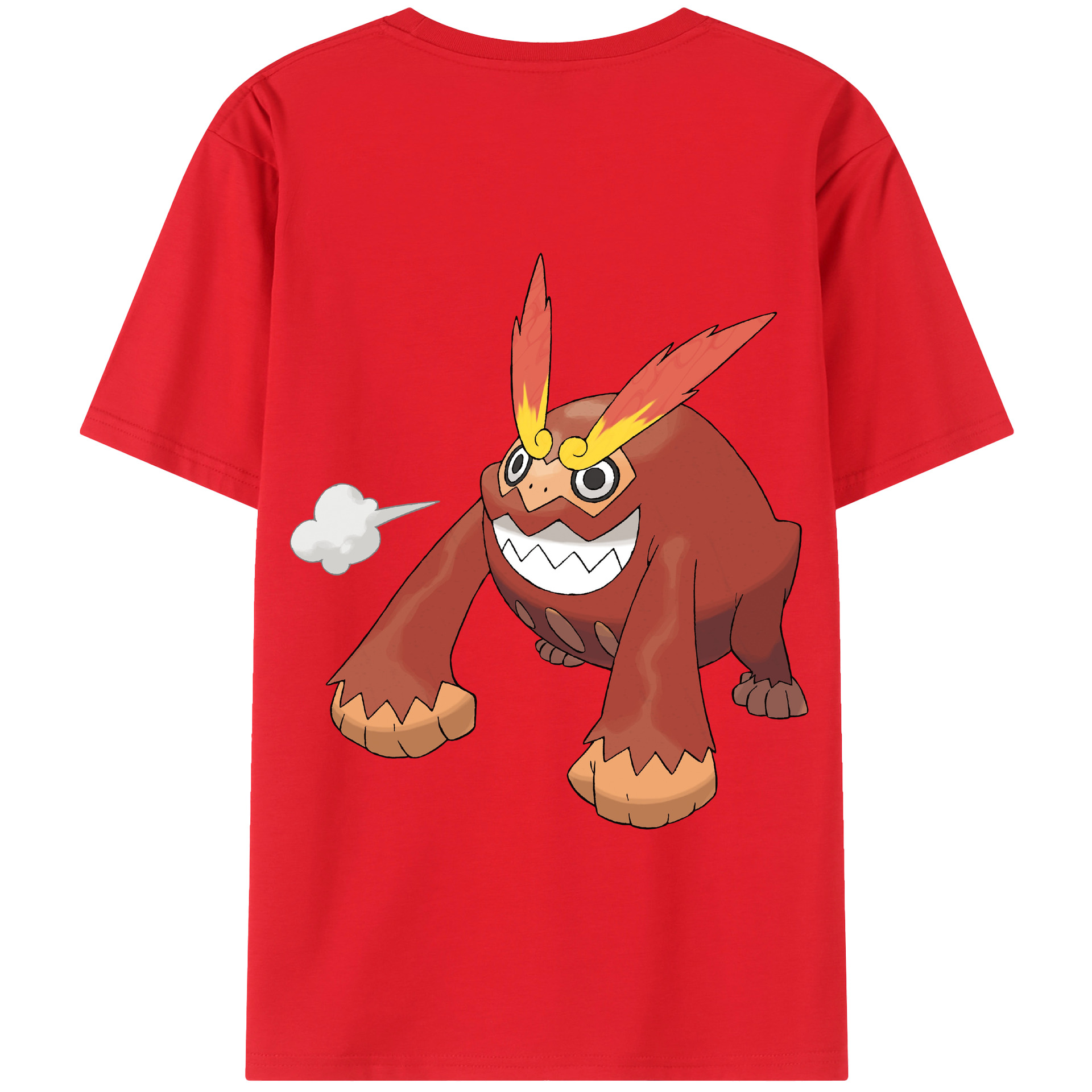 （画像用） ポケットモンスター Pokémon 綿100％半袖Tシャツ（背面プリント）