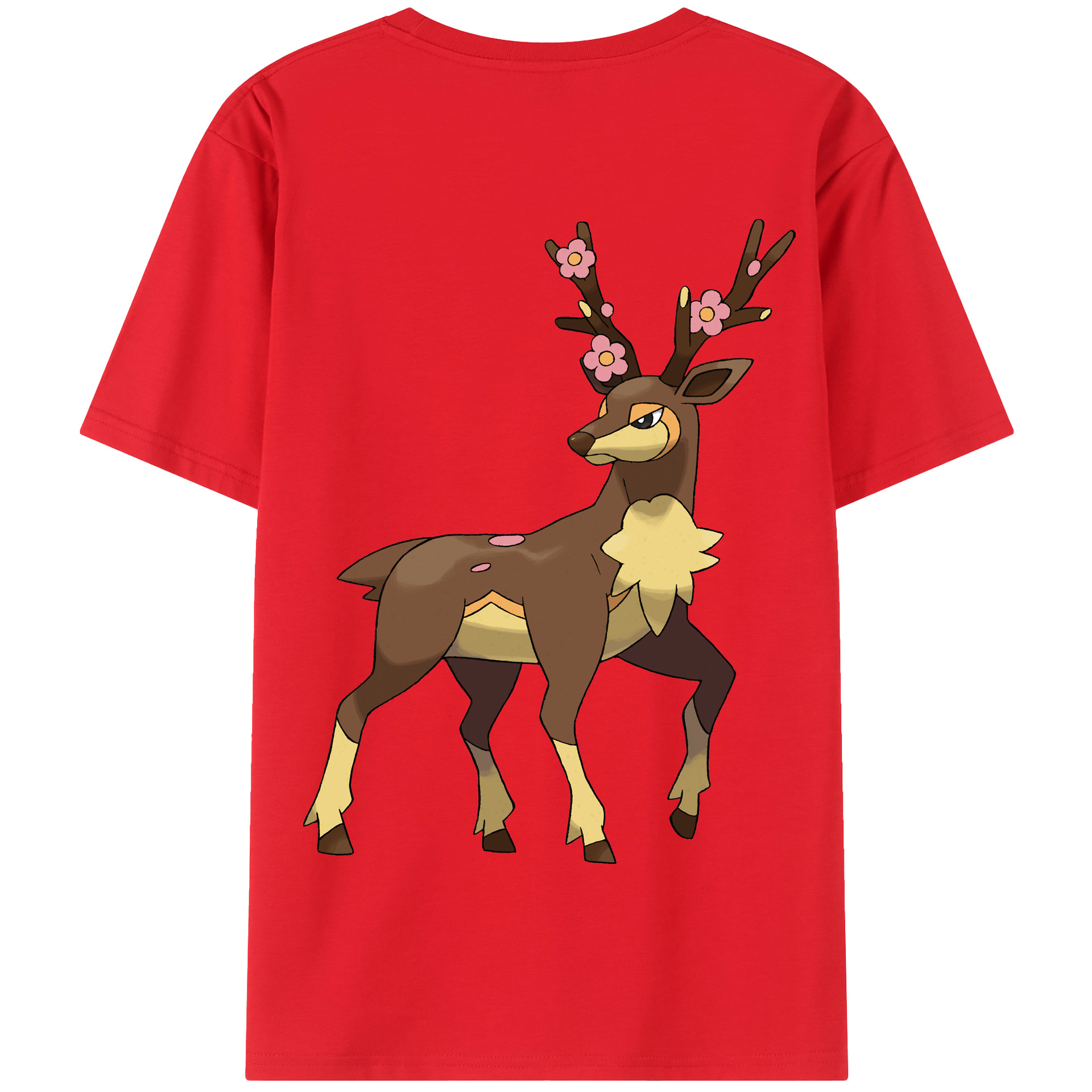 （画像用） ポケットモンスター Pokémon 綿100％半袖Tシャツ（背面プリント）
