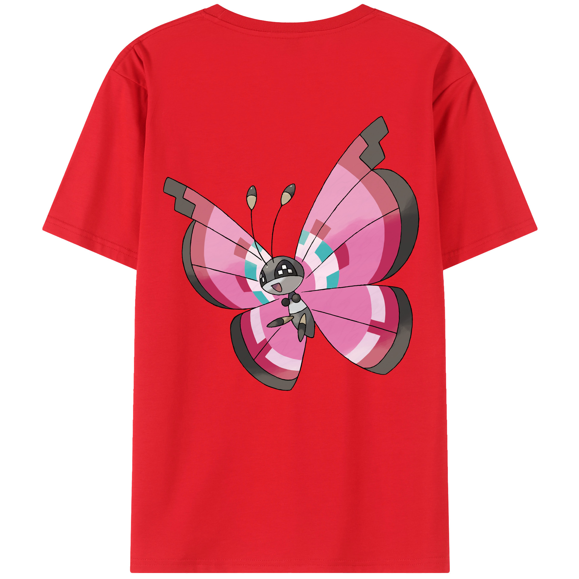 （画像用） ポケットモンスター Pokémon 綿100％半袖Tシャツ（背面プリント）