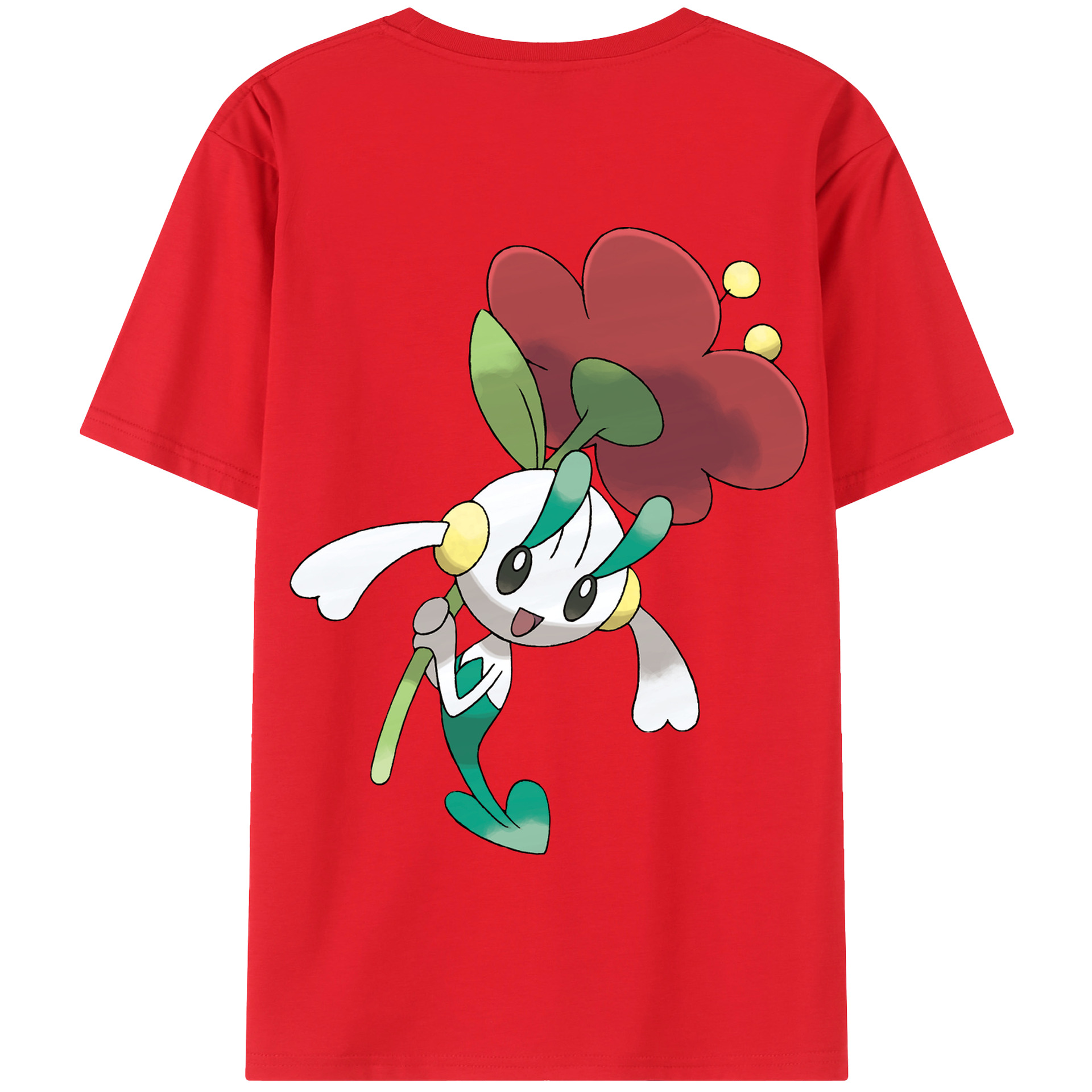 （画像用） ポケットモンスター Pokémon 綿100％半袖Tシャツ（背面プリント）