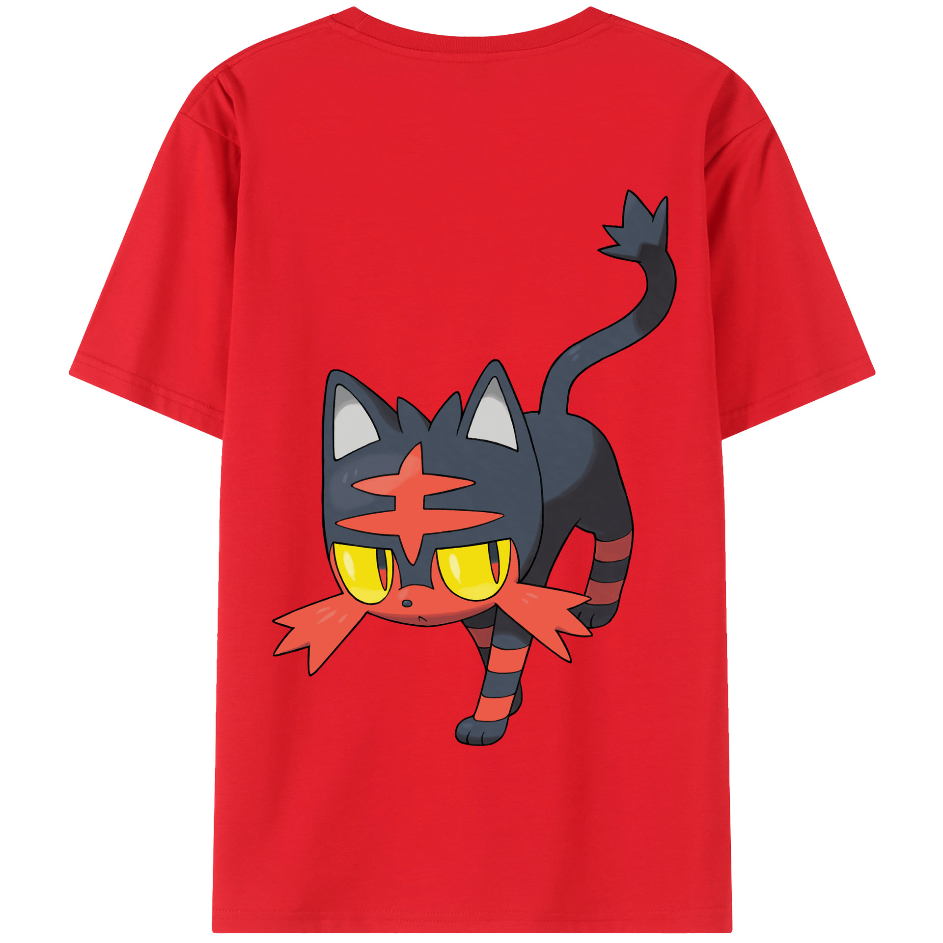 （画像用） ポケットモンスター Pokémon 綿100％半袖Tシャツ（背面プリント）