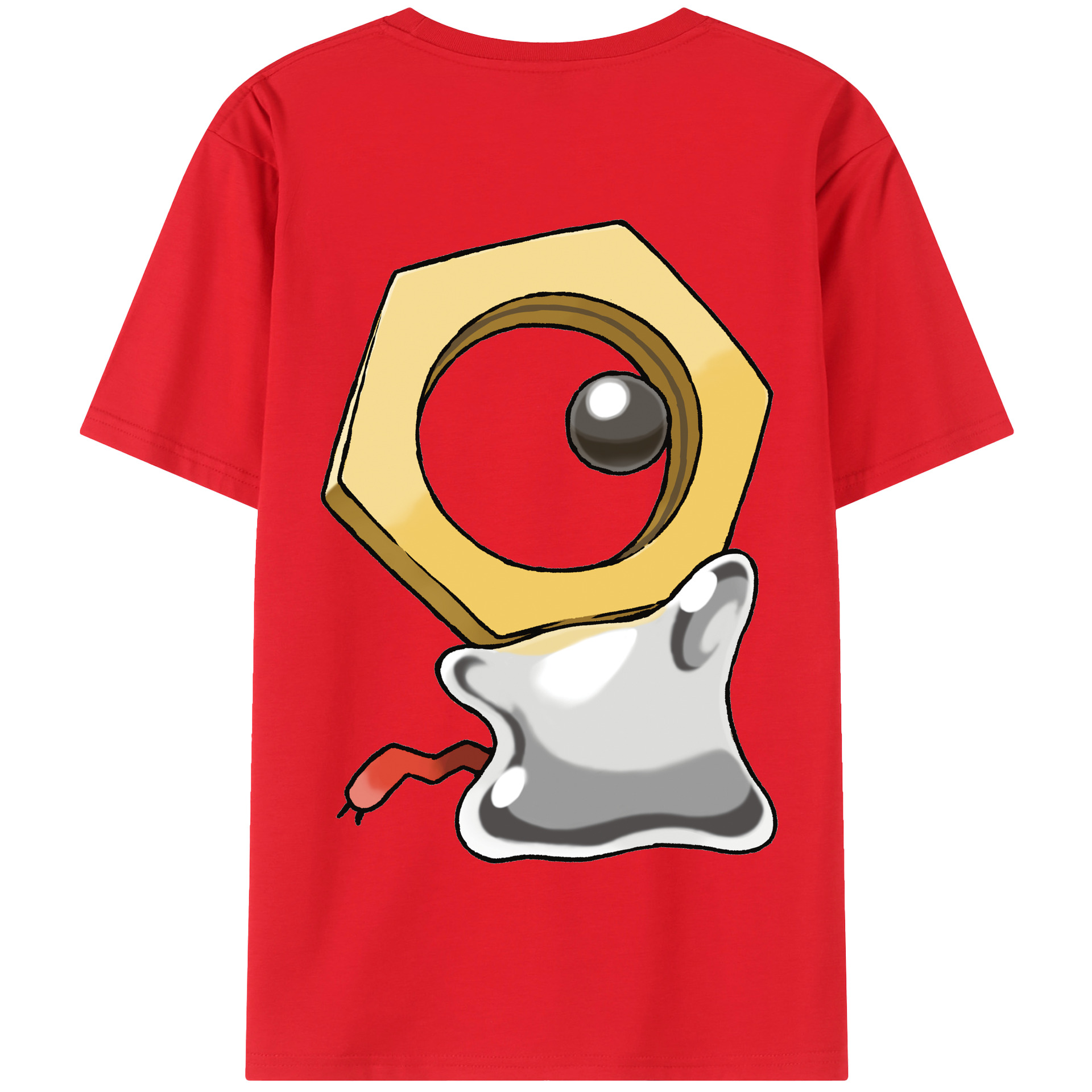 （画像用） ポケットモンスター Pokémon 綿100％半袖Tシャツ（背面プリント）