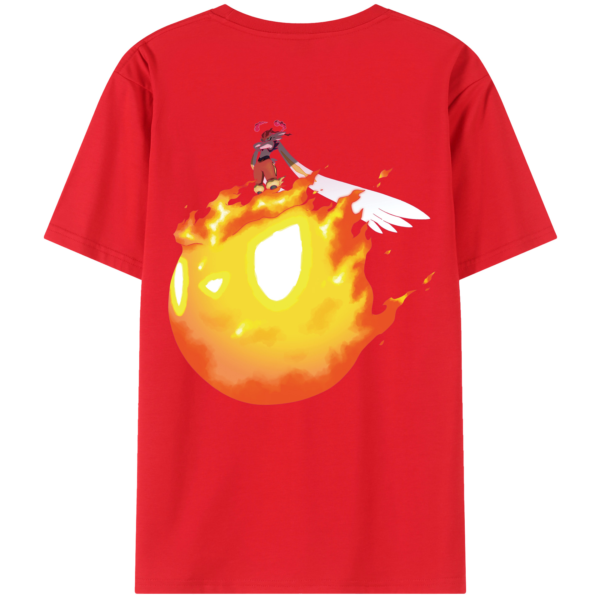 （画像用） ポケットモンスター Pokémon 綿100％半袖Tシャツ（背面プリント）