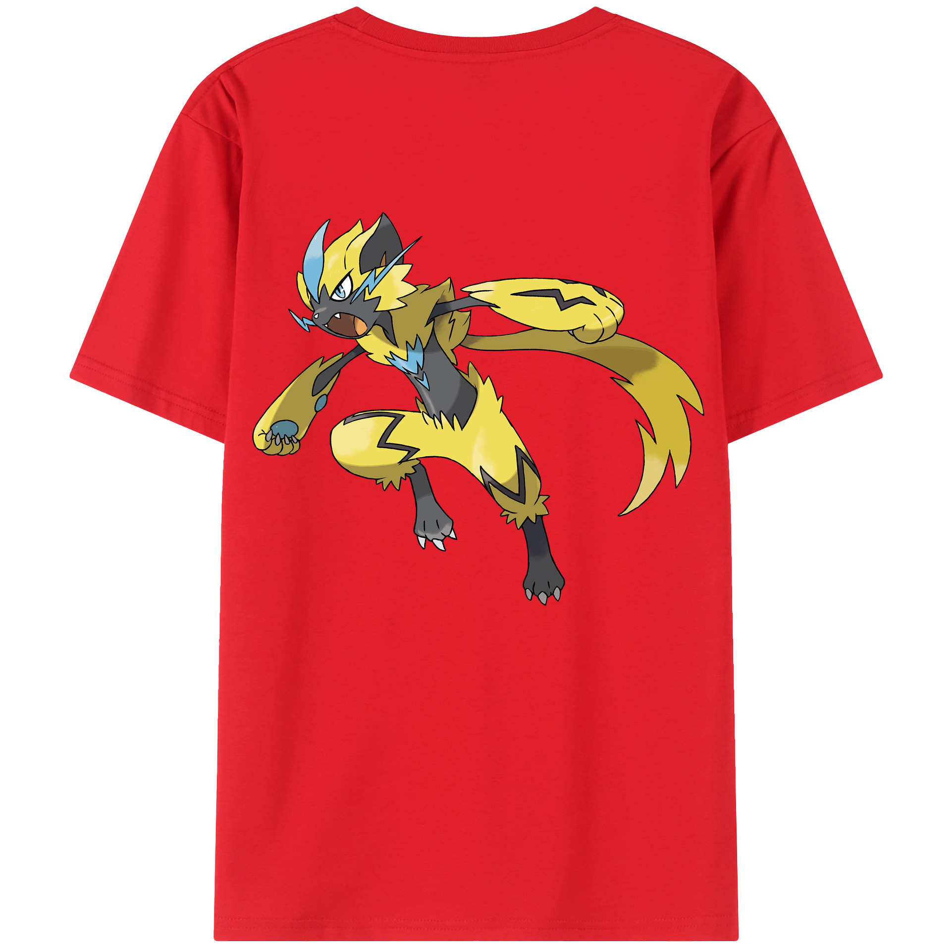 （画像用） ポケットモンスター Pokémon 綿100％半袖Tシャツ（背面プリント）