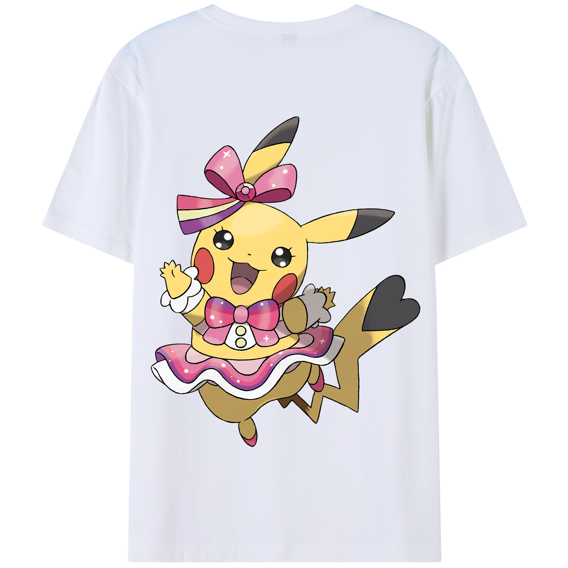 （画像用） ポケットモンスター Pokémon 綿100％半袖Tシャツ（背面プリント）