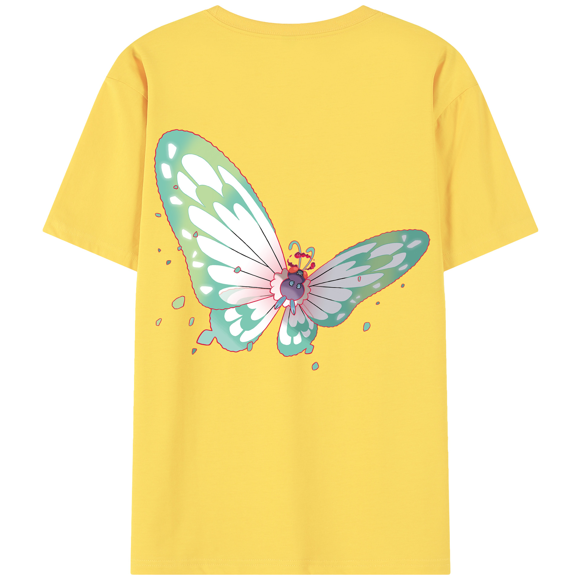 （画像用） ポケットモンスター Pokémon 綿100％半袖Tシャツ（背面プリント）