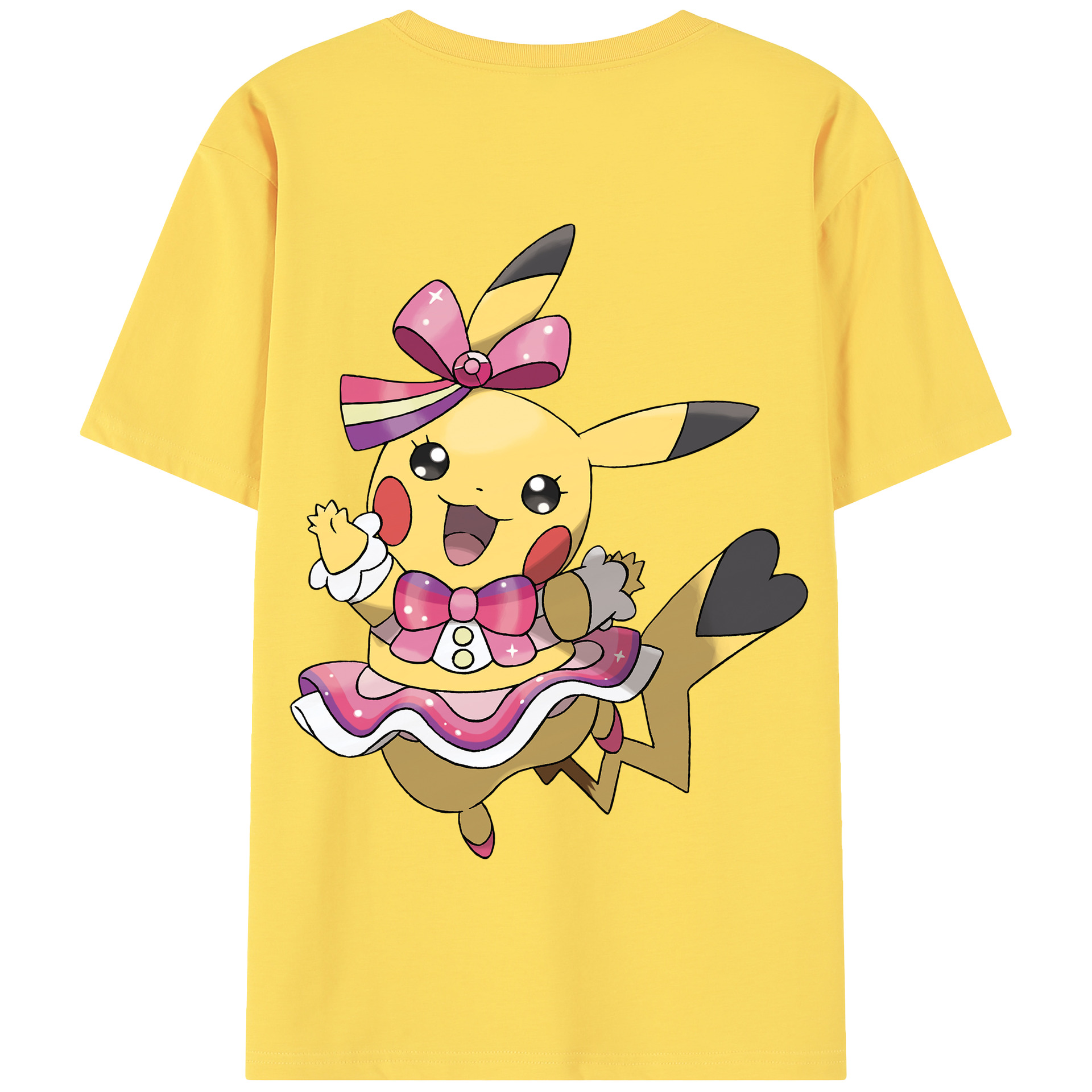 （画像用） ポケットモンスター Pokémon 綿100％半袖Tシャツ（背面プリント）